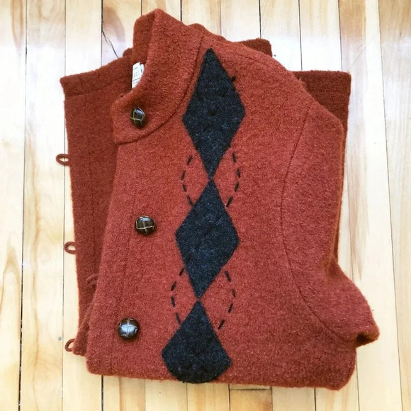 Vintage Wool Cardigan Jacket / Sweater Coat - Picture 6 of 8